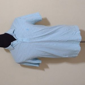 Izod Saltwater Relaxed Classic Short Sleeve Button V-Neck Polo - Like New